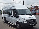Бесплатный автобус Genser в пункт аренды автомобилей АрендаАвто-прв на Новорязанском шоссе